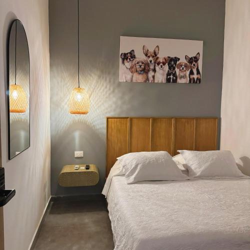 1 double bed