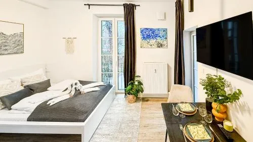 Luna Apartment Passau - Balkon - Küche - Self Checkin - Parkplatz in Passau, Deutschland