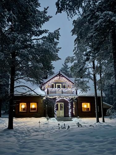 Viesnīcas āriene, Pine Forest Hideout - Villa Tapiontytär (Pine Forest Hideout - Villa Tapiontytar) in Kongasa