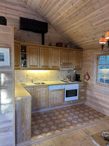 厨房, Family cabin in Hafjell, ski in-ski out in 奥于厄尔