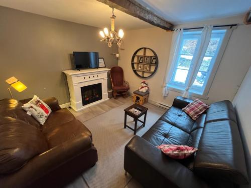 Om chalet 1 avec spa face au fleuve in Saint-Jean-de-l'Île-d'Orléans