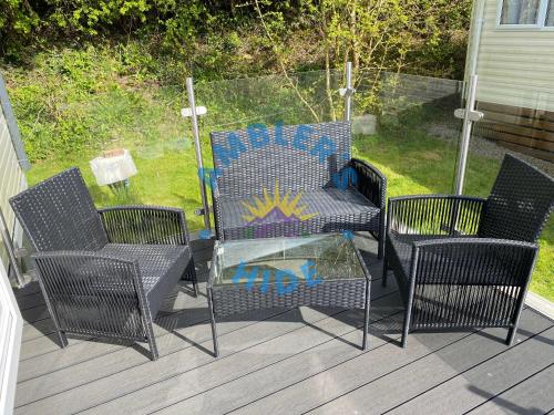 Altan/terrasse, Amblers Hide, Brigham, Cockermouth, Cumbria in Cockermouth