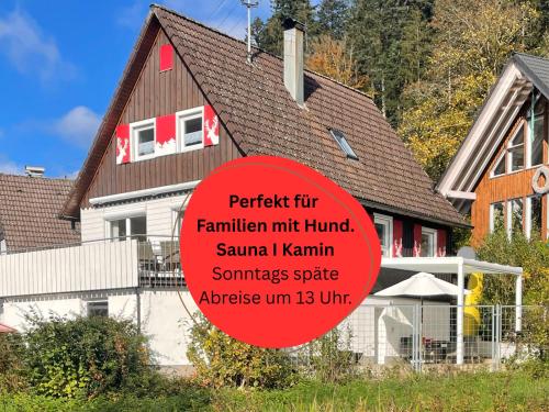 Ferienhaus Hirschle | Sauna | Hunde | Zaun in Alpirsbach, Deutschland
