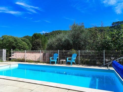 Peldbaseins, Charming holiday home with swimming pool in Saint-Sebastien-d'Aigrefeuille