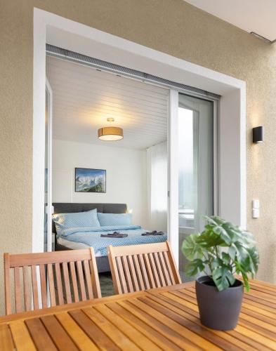 Létesítmények, Mountain view with balcony and free parking in Lungern