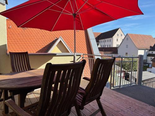 Balkons/terase, Gasthof Krone Fladungen in Fladungen