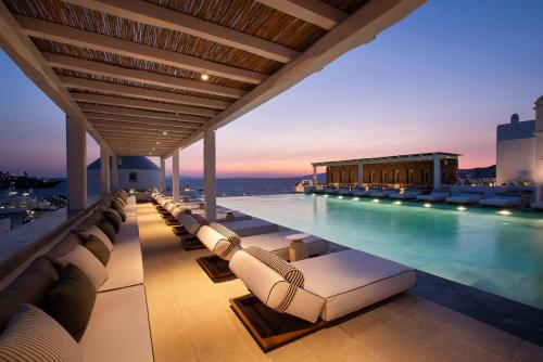 Swimming pool, Porto Mykonos Hotel in Mykonos