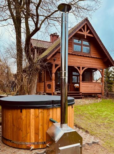 . Sosnowy domek w rezerwacie nad Narwią