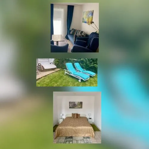 Fußläufig zu S-Bahn nach München und See Gemütliche und voll ausgestatette 2 Zimmer Ferienwohnung am Wörthsee mit Terrasse, Grill, Schaukel, Doppelbett oder getrennte Betten, ideal zum Entspannen aber auch zum Arbeiten in Wörthsee, Deutschland