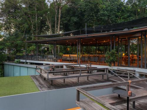 Restaurant, Wanasekar Resort in Ngaglik