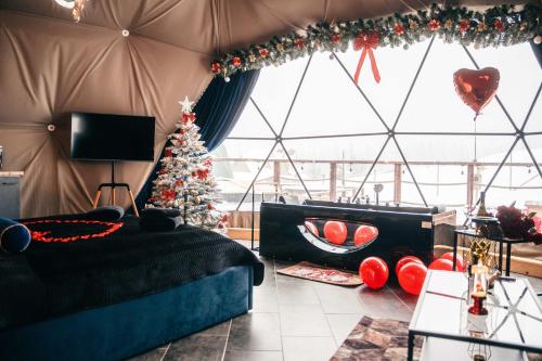 Góralski Harem Osada Glamp & Glass z Jacuzzi i Balią, Zakopane