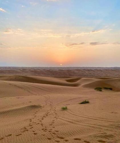 Moon light in Desert Camp in A'Sharqiyah Sands (Wahiba)