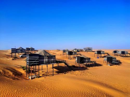 Moon light in Desert Camp in A'Sharqiyah Sands (Wahiba)