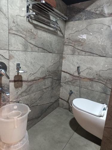 Bathroom, DVR GRAND-AC Rooms in Madhurawada