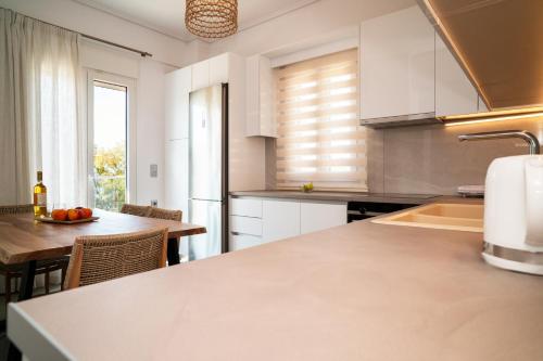 مطبخ, Naiada Apartments in Kampos Marathokampou