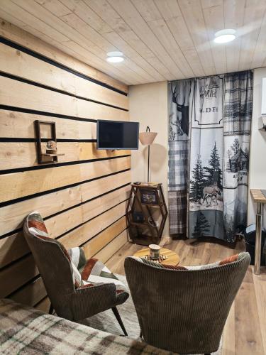 Iekārtas, Studio Stylisé Chalet (Studio Stylise Chalet) in Longevilles-Mont-d'Or