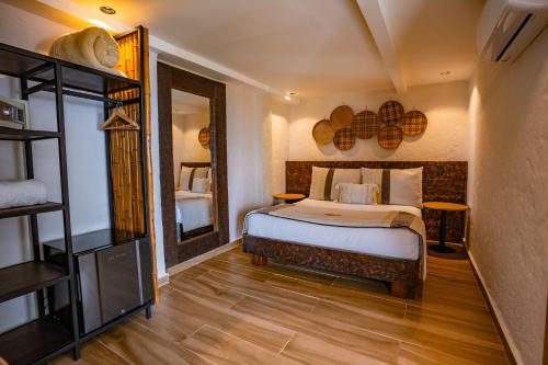 1 double bed