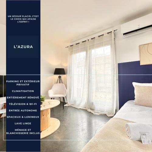 L'Azura - Proche Gare - Parking & Extérieur Privé - Location saisonnière - Mont-de-Marsan