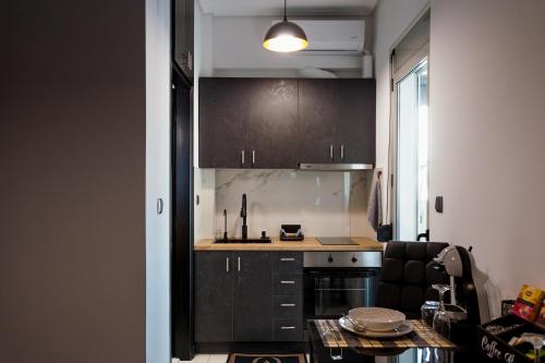 廚房, Agnanti Apartment in 阿格里尼昂