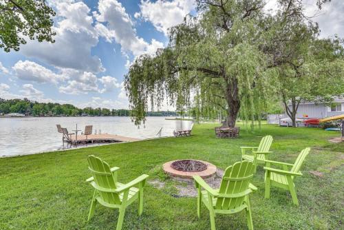 Lakefront Home with Hot Tub and Dock