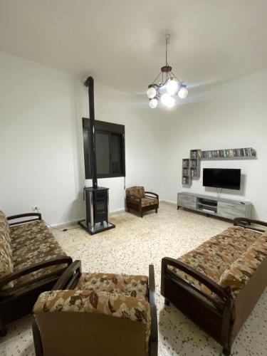 Shared lounge/TV area, House of Rocks Guesthouse Lebanon in Dhour Choueir