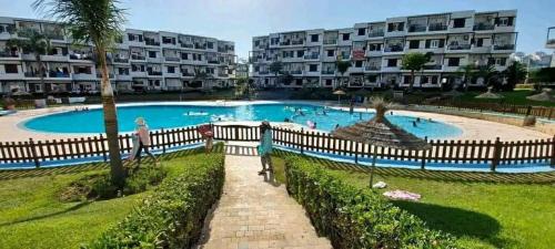สระว่ายน้ำ, Complexe mirador golf rez-de-chaussée, vue piscine (Complexe mirador golf rez-de-chaussee, vue piscine) in คาโบเนโกร