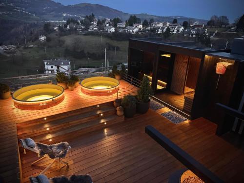 Pezsgőfürdő, Araldo Eco-Lodge in Cerro Veronese