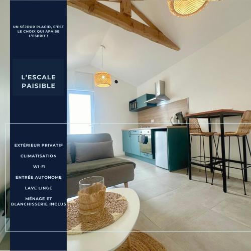 L'Escale Paisible - Terrasse - Clim - Parking - Location saisonnière - Mont-de-Marsan