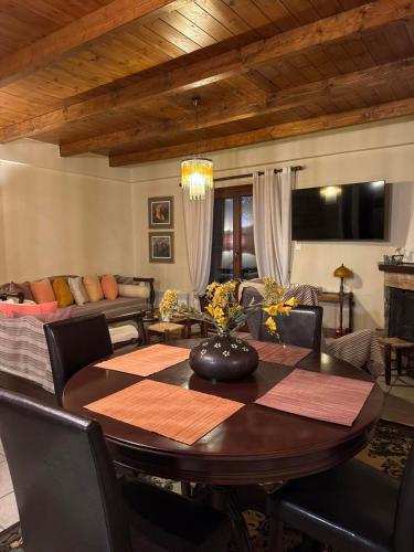 공용 라운지/TV 시청 구역, Horizon Nest Parnassos Villa Chalet! in 에프탈로포스