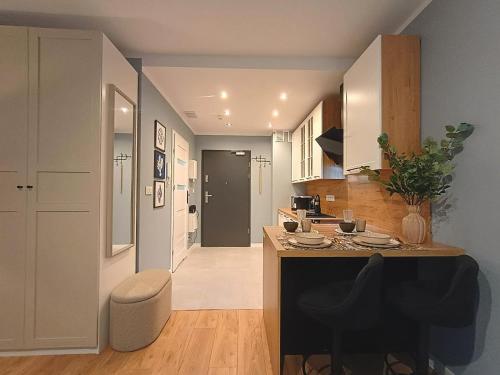 ห้องครัว, Apartamenty Portovo Q4Apartments in กดานสค์