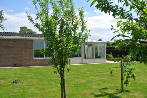 Сад, Sfeervolle vakantiewoning met grote tuin vlakbij Veerse Meer en Kamperland in Камперланд