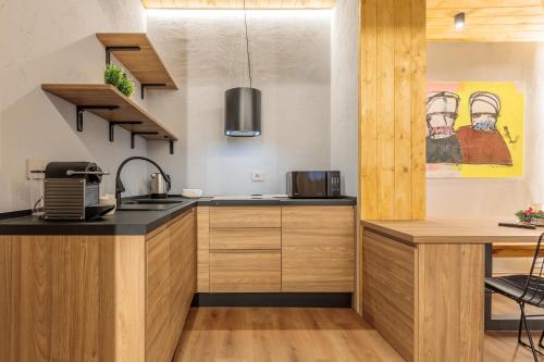廚房, Boutique Alpine Two-Bedroom by SupaStays in 拉薩克斯