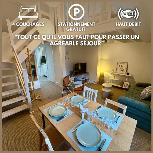 Duplex de charme 4 pers Stationnement gratuit - Location saisonnière - Arras