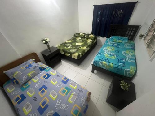 1 double bed