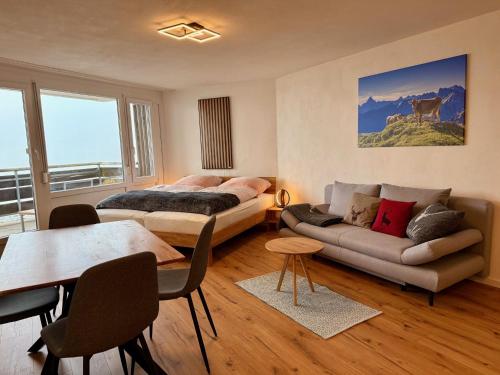 AlpinLounge Scheidegg - Studio mit Wellness und Bergblick