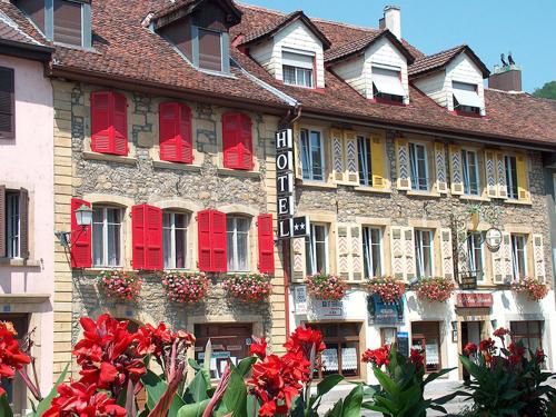Hôtel de la Croix-Blanche in Cressier, Schweiz