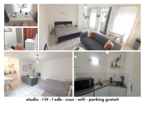 Studio RDC l'Auron- wifi - cour - Location saisonnière - Vierzon