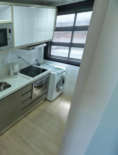 virtuve, Loft de frente ao mar in Balneário Arroio Do Silva
