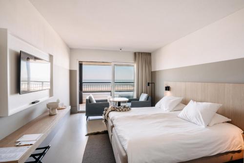 Chambre avec 2 lits, cosy, vue sur la mer