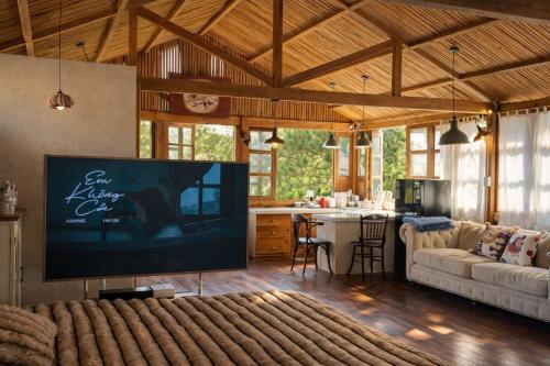 salon détente/TV commun, Chu Mansion Dalat - Chill & Grill and Pickeball in Dalat