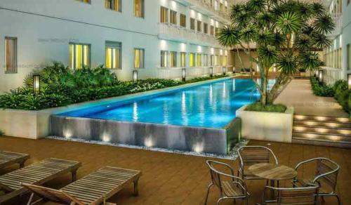 Ocean theme Navy Blue Deluxe Suite with PS4 and Balcony overlooking Manila Bay and Manila Zoo plus near Manila Yacht Club and Star City 5