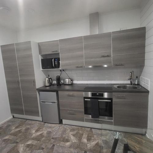 Cozy studio with a wood burning sauna in Rauma