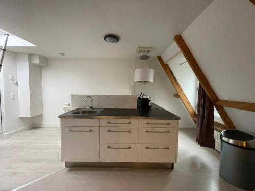 Cocina, Bright apartment incl workplace near the city center in Nijmegen Suburbs