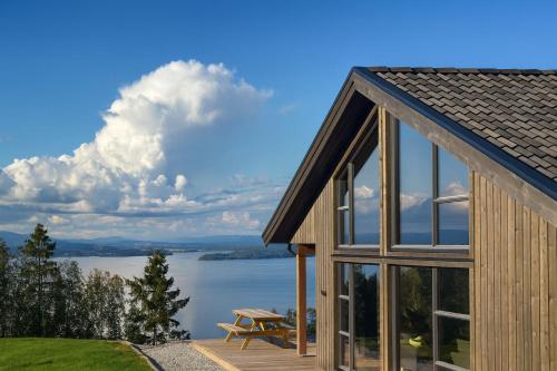 Kilátás, Luxury cabin, Wellness and view over the Tyrifjord in Sundvollen