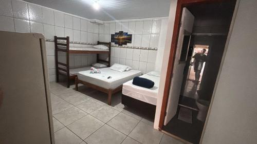 1 double bed, 1 twin bed, 1 bunk bed