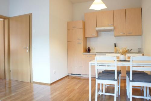 廚房, Schwarzacherhof Pension & Apartments in 聖維伊恩蓬高