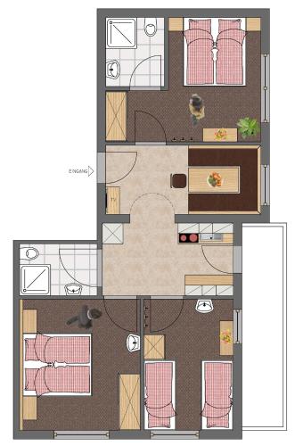 Three-Bedroom Apartment