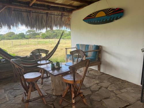 společenská místnost / TV salónek, Finca Buena Vida Hostel in El Limon