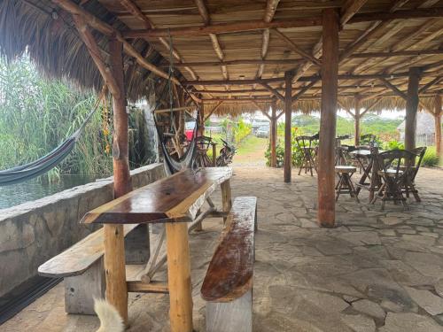 společenská místnost / TV salónek, Finca Buena Vida Hostel in El Limon