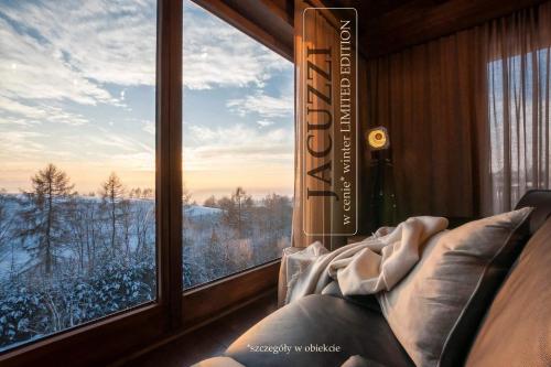 GÓRSKIE KLIMATY slowtravel - miejsce z klimatem - drewniany dom premium z viewpoint na panoramę Tatr ecoSPA strefa fitness ZIELONA FARMA healinggarden - exp kozauwoza